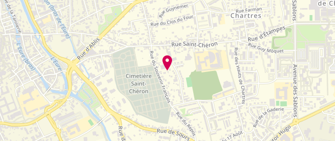 Plan de ROUSSEAU Claire, 90 Rue du Souvenir Français, 28000 Chartres
