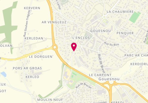 Plan de CABON Ludovic, 5 Bis Rue des Moulins, 29850 Gouesnou