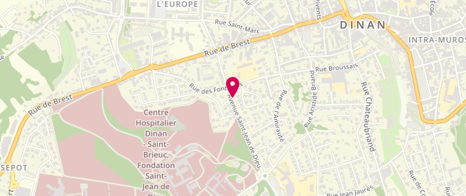 Plan de PARDONNET Florie, Avenue Saint Jean de Dieu, 22101 Dinan