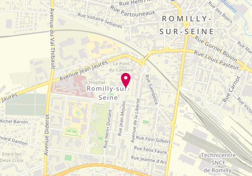 Plan de PREVOT Eric, 23 Rue Jean Moulin, 10100 Romilly-sur-Seine