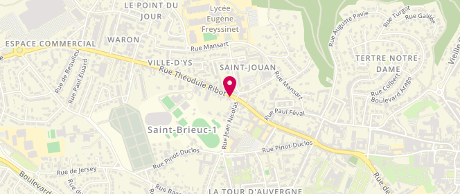 Plan de PRIET Barbara, 35 Rue Théodule Ribot, 22000 Saint-Brieuc