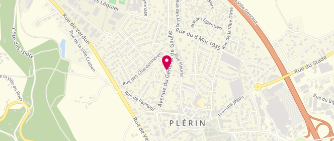 Plan de BERTHO Alain, 23 Bis Avenue du General de Gaulle, 22190 Plérin