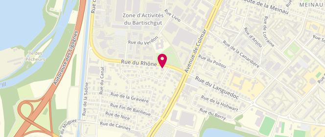 Plan de KHADIVI Bardia, 9 Rue du Rhone, 67100 Strasbourg