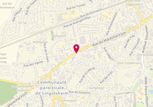 Plan de GUTMANN-HELLER Agnès, 75 Rue du Marechal Foch, 67380 Lingolsheim