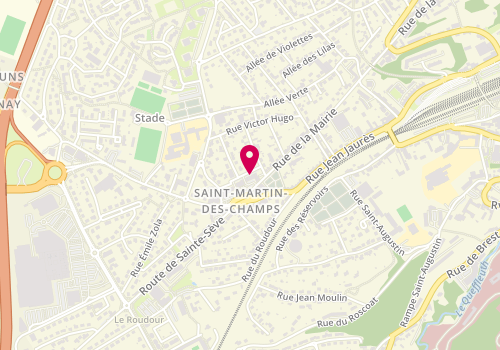 Plan de CORRE Philippe, 4 Rue Pierre Curie, 29600 Saint-Martin-des-Champs
