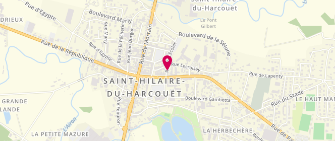 Plan de Angélique-TALBOT Florence, 14 Rue des Ecoles, 50600 Saint-Hilaire-du-Harcouët