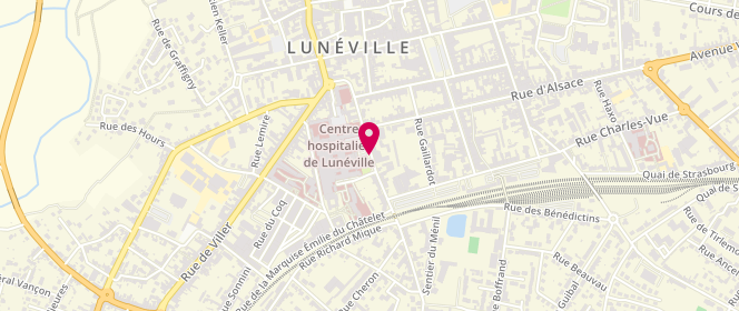 Plan de GOURINAT Annabelle, 6 Rue Girardet, 54301 Lunéville