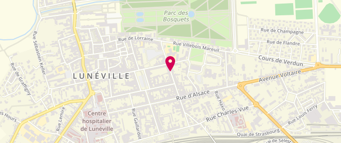 Plan de HALLET Jean-Louis, 5 Rue des Bosquets, 54300 Lunéville