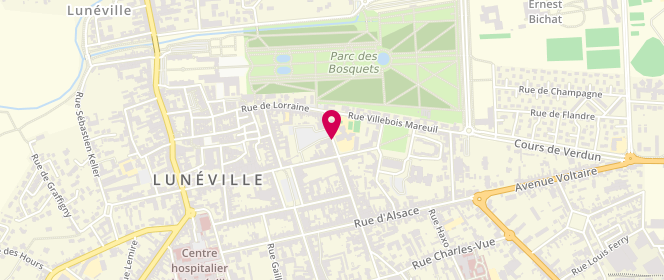 Plan de BINSINGER Romain, 10 Rue des Bosquets, 54300 Lunéville