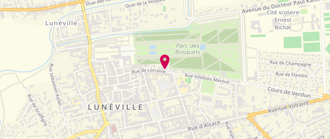 Plan de PILLUT Jean Pascal, 63 Rue de Lorraine, 54300 Lunéville