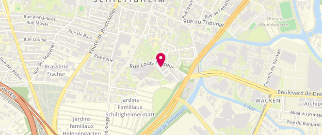 Plan de SUBLON Lauranne, 19 Rue Louis Pasteur, 67303 Schiltigheim
