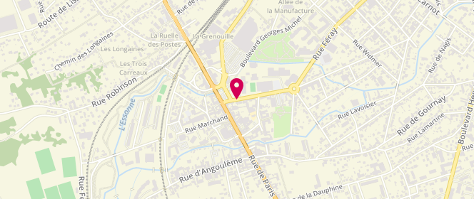 Plan de HUGOT Yasmine, 98 Rue Feray, 91100 Corbeil-Essonnes