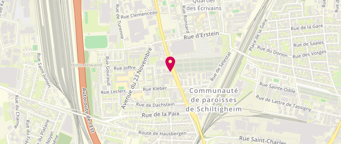 Plan de MONTEILLET Henri-Pierre, 121 Route du Général de Gaulle, 67300 Schiltigheim
