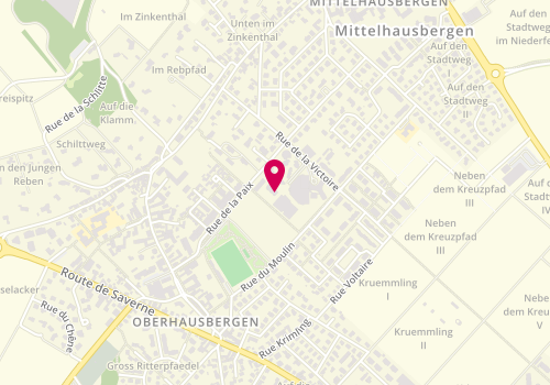 Plan de LARCHER-GERMAIN Catherine, 7 Bis Rue de la Paix, 67205 Oberhausbergen