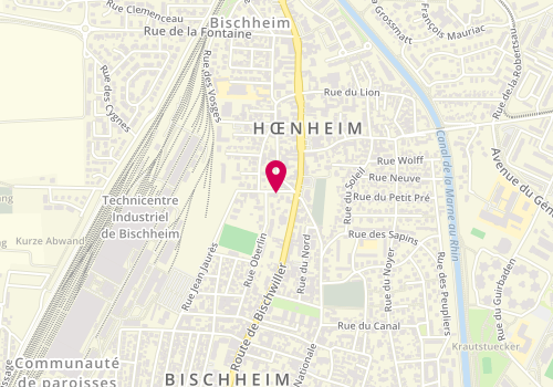 Plan de MULLER Henri, 3 Rue des Champignons, 67800 Hœnheim