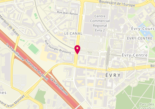 Plan de ROBIN-QUICHON Dominique, Boulevard des Champs Elysées, 91024 Évry-Courcouronnes