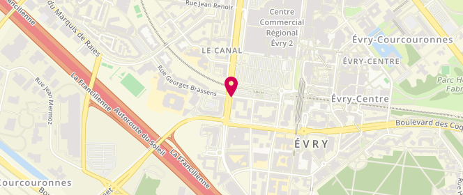 Plan de BEN Hadj Salah Wassim, Boulevard des Champs Elysees, 91024 Évry-Courcouronnes