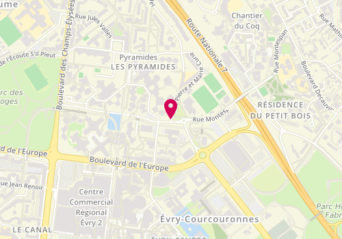 Plan de LEXUTAN-INDRE Délia, 201 Rue Pierre et Maríe Curie, 91000 Évry-Courcouronnes