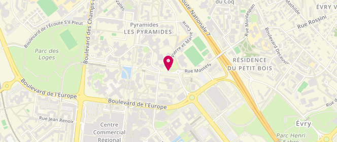 Plan de LEXUTAN-INDRE Délia, 201 Rue Pierre et Maríe Curie, 91000 Évry-Courcouronnes