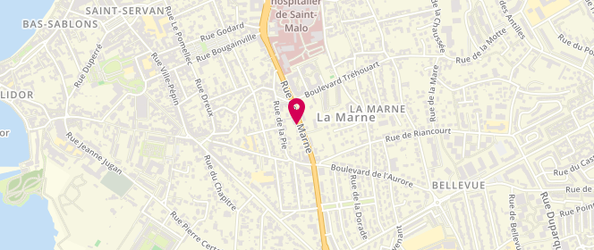 Plan de ROUYER Emilie, 1 Rue de la Marne, 35403 Saint-Malo