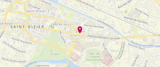 Plan de TROMPETTE Frédéric, 23 Place du General de Gaulle, 52100 Saint-Dizier