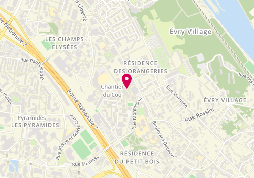 Plan de SACRABANY Sylviane-Marie, 3 Square la Bruyère, 91000 Évry-Courcouronnes