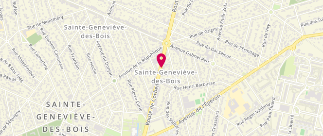 Plan de DAVID Félicia, 65 Route de Corbeil, 91700 Sainte-Geneviève-des-Bois