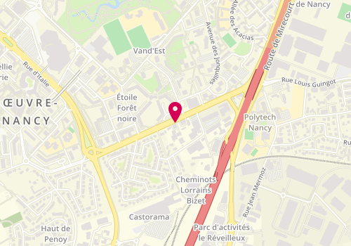 Plan de CARE Mireille, 12 Bis Avenue Jeanne d'Arc, 54500 Vandœuvre-lès-Nancy