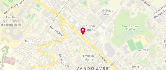 Plan de CHAUVELOT Jordan, 12 Rue du Luxembourg, 54500 Vandœuvre-lès-Nancy
