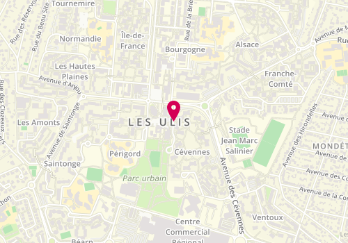 Plan de PADOVANI THUILLIER Emmanuelle, 3 Rue du Forez, 91940 Les Ulis