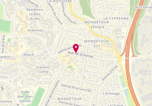 Plan de BOUCHE Antoine, 52 Rue de la Ferme, 91400 Orsay