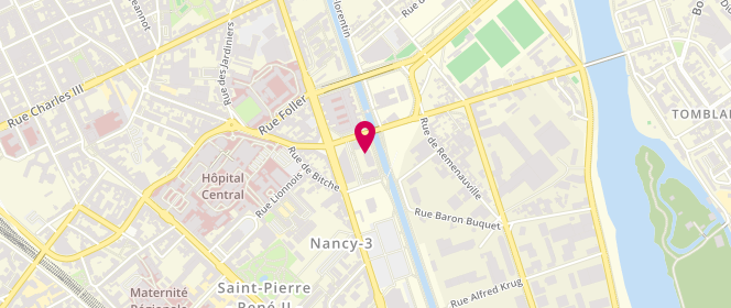 Plan de AGULLES Odette, 85 Boulevard Lobau, 54064 Nancy