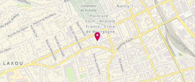 Plan de BATTA Benjamine, 22 Rue François de Neufchâteau, 54000 Nancy