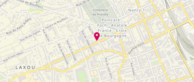 Plan de CANTON Valérie, 34 Avenue Anatole France, 54000 Nancy