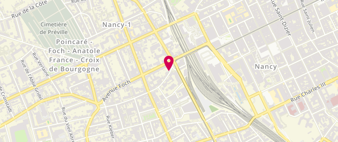 Plan de RIO-PROST Dorothée, 8 Rue de la Commanderie, 54000 Nancy