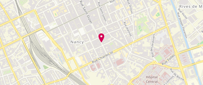 Plan de IOCHUM-DUCHAMP Sandrine, 125 Rue Saint Dizier, 54000 Nancy