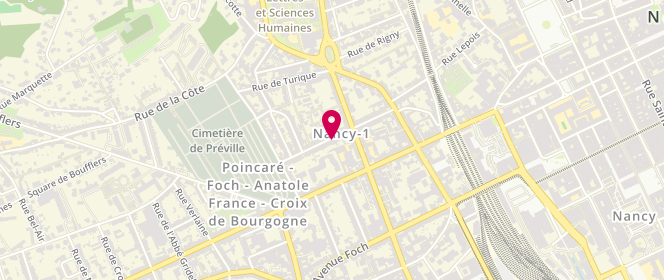 Plan de GISQUET Anne Marie, 25 Rue du Grand Verger, 54000 Nancy