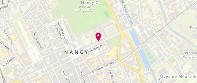 Plan de BOURDON Nathalie, 25 Rue Sainte Catherine, 54000 Nancy