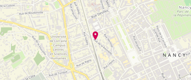 Plan de PHILIPPON Jean-Jacques, 36 Rue de la Ravinelle, 54000 Nancy