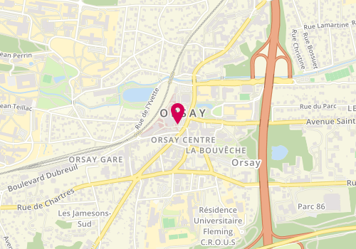 Plan de KOUMBASSA Mohamed Lamine, 4 Place du General Leclerc, 91401 Orsay