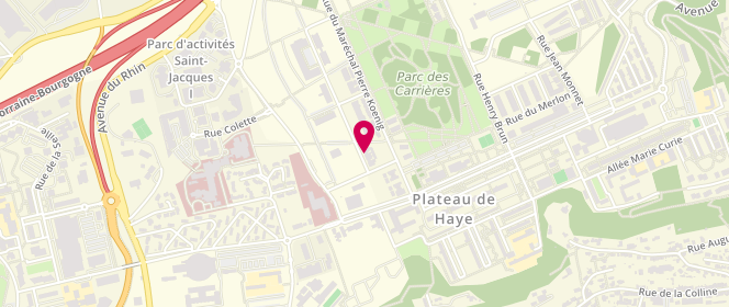 Plan de MOREAU Laurent, 59 Rue Julie Victoire Daubie, 54100 Nancy