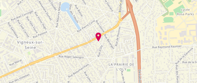 Plan de ERLICH-GIOVANNONI Rachel, 3 Rue Eugene Sue, 91270 Vigneux-sur-Seine
