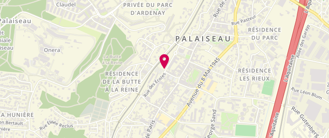 Plan de EKHTERAEI TOUSSI Narges, 1 Avenue de la Republique, 91120 Palaiseau