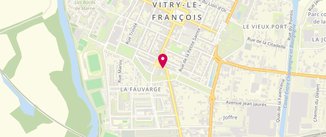 Plan de TCHANOU Clotaire, 3 Rue Olympe de Gouges, 51300 Vitry-le-François