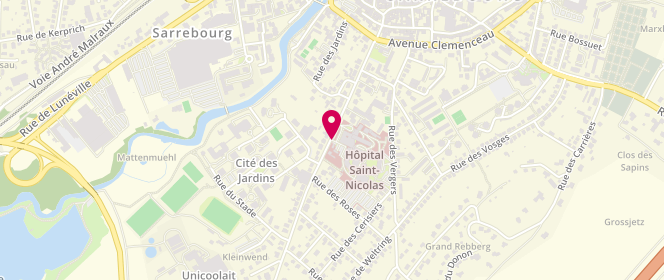 Plan de ORLANDINI-Bérard Florence, 25 Avenue du General de Gaulle, 57402 Sarrebourg