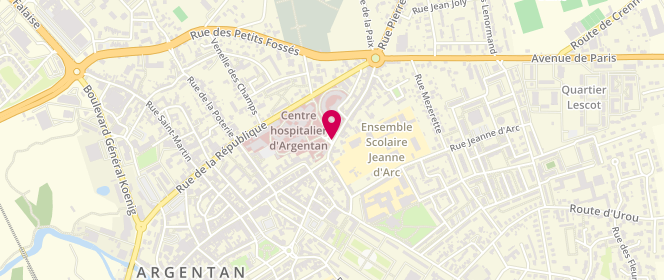Plan de BENSMAIN Sidi-Mohammed, 47 Rue Aristide Briand, 61202 Argentan