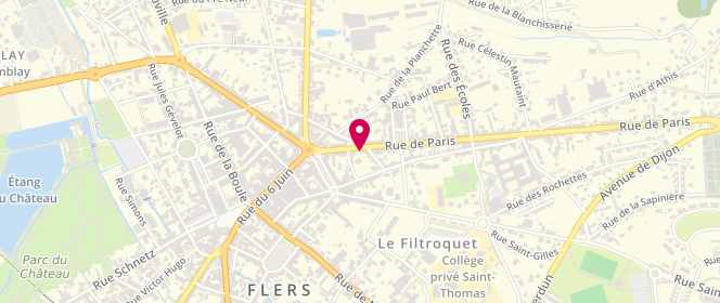 Plan de SANIER Christophe, 28 Rue de Paris, 61100 Flers