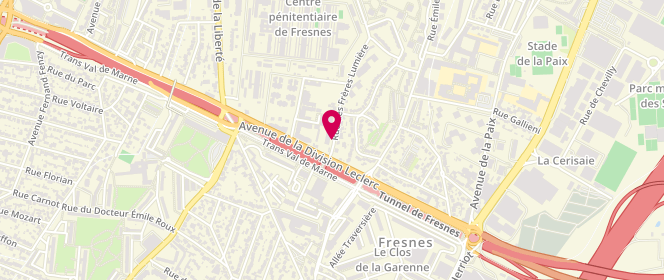 Plan de MELENNEC Nathalie, 7 Rue des Freres Lumière, 94260 Fresnes