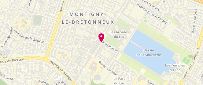 Plan de CAFFART-GUETROT Dominique, 20 Boulevard Descartes, 78180 Montigny-le-Bretonneux