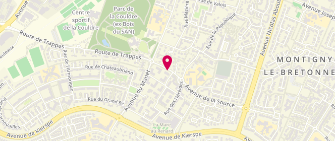 Plan de CAPARROS Pascale, 13 Avenue de la Source, 78180 Montigny-le-Bretonneux